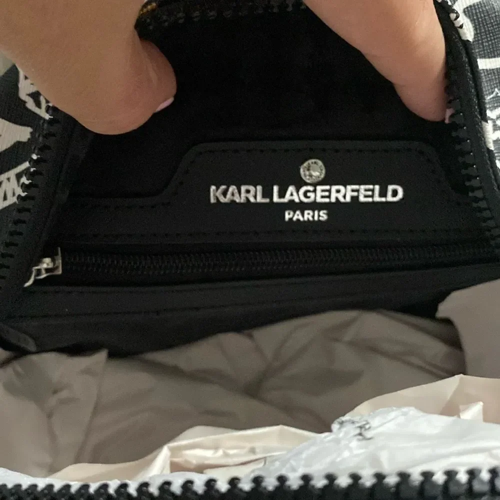 NWT- Karl Lagerfeld- Maybelle graphic mini backpack